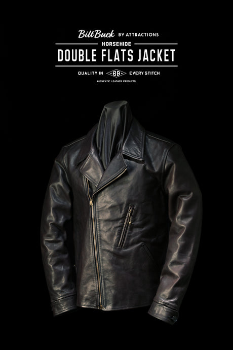 【BILTBUCK】-Restock- Lot.379 Horsehide Double Flats Jacket