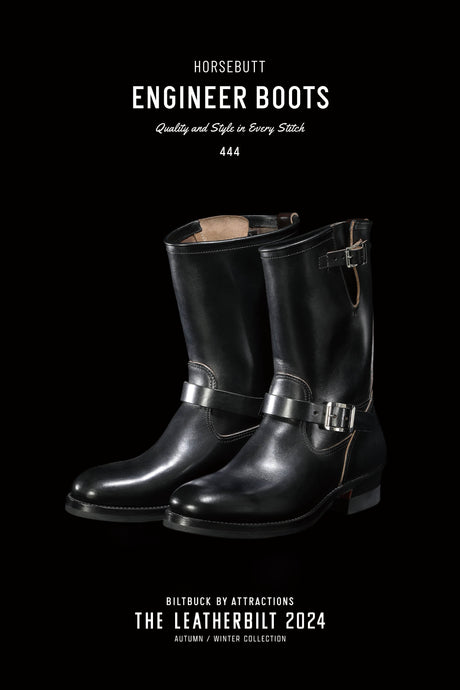 -Restock-<br>BILTBUCK<br>Lot.444 Engineer Boots<br>Horsebutt -Black-