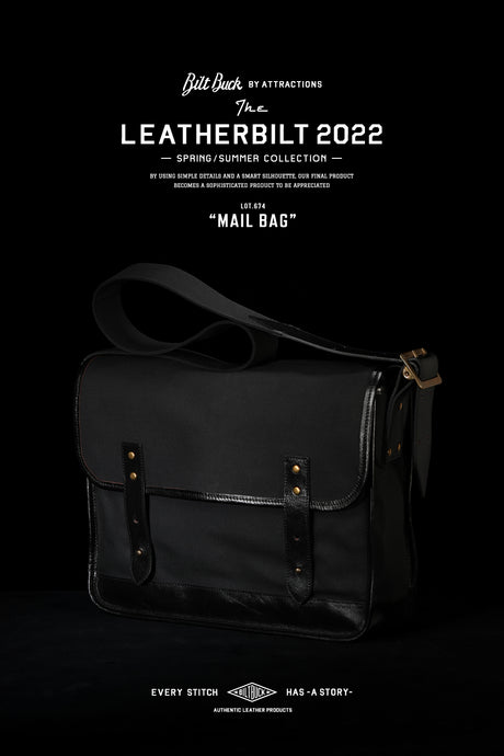 【BILTBUCK】-Restock-<br> Lot.674 Mail Bag Black