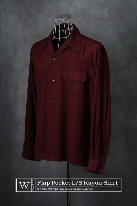 【WEARMASTERS】-New Release- <br>Lot.755 Flap Pocket L/S & Lot.756 Flap Pocket S/S<br> Rayon Shirt