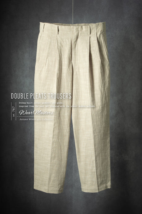 【WEARMASTERS】-New Release-<br>Lot.767Double Pleats Trousers