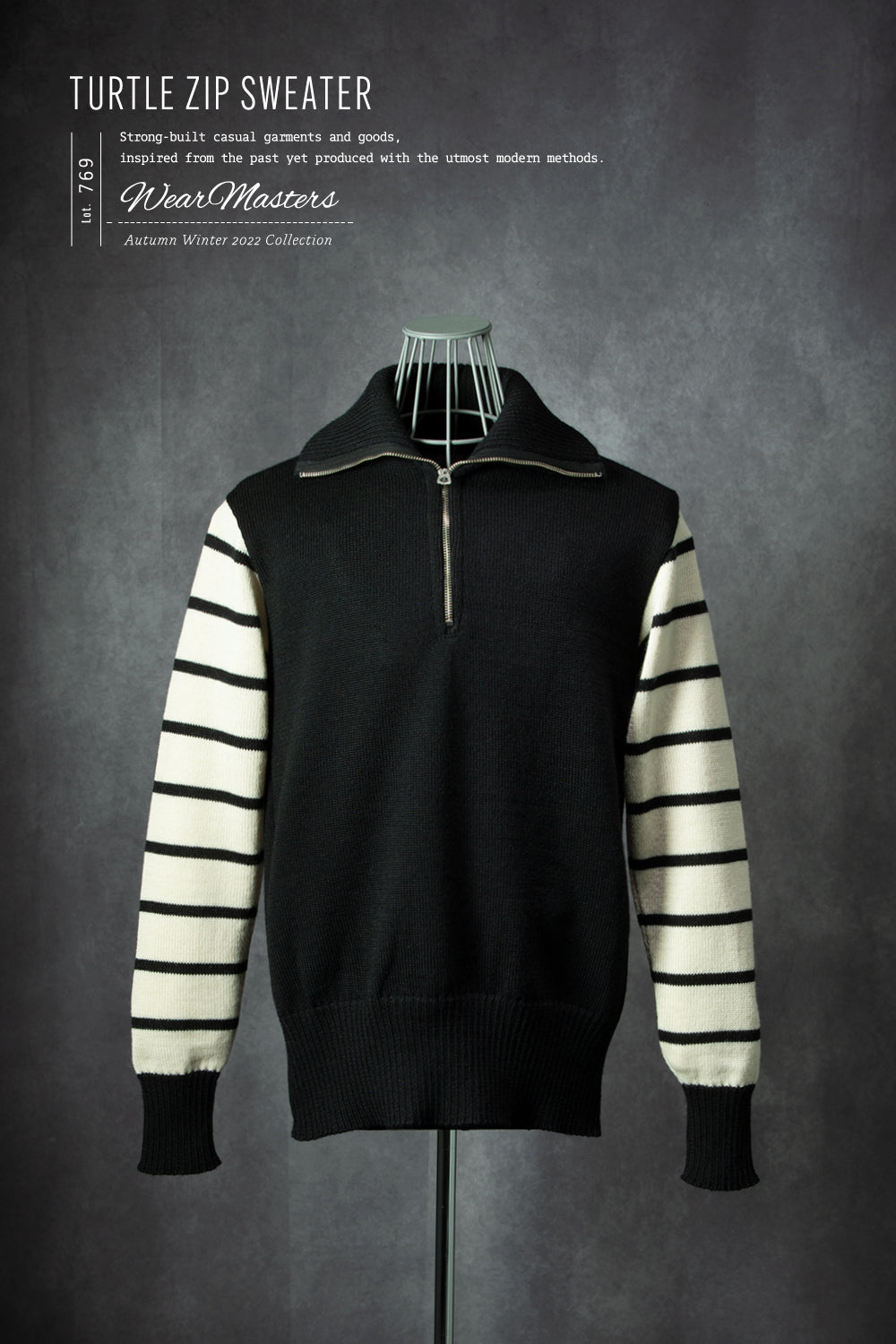 WEARMASTERS】-New Release-Lot.769 Turtle Zip Sweater – ATTRACTIONS