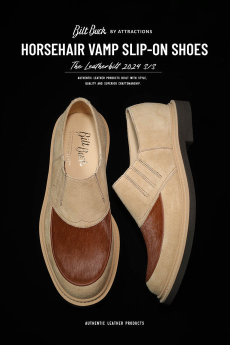 【BILTBUCK】-New Release-<br>Lot.772 Horsehair Vamp Slip-On Shoes