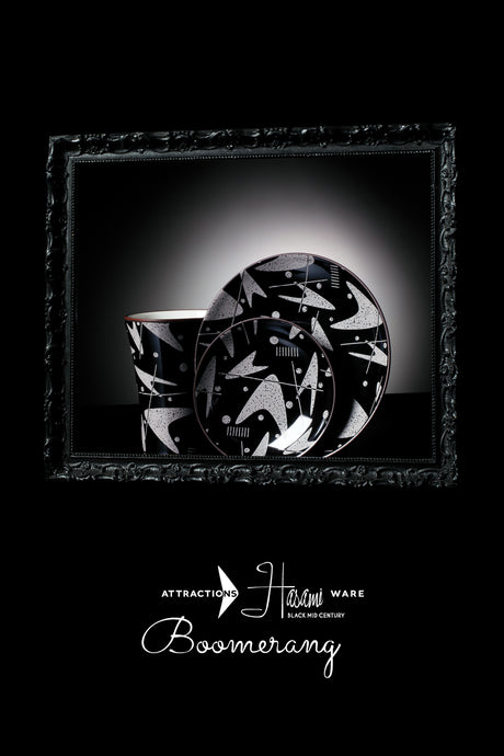 【Attractions】-HASAMI WARE- Lot.A20013 Boomerang Cup&Plate Set