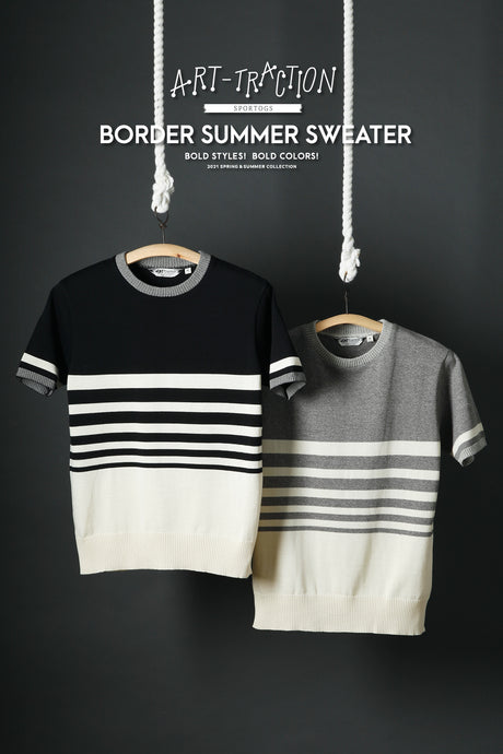 【ARTtarction SPORTOGS】2021 S/S ART059 Border Summer Sweater