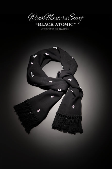 【WERAMASTERS SCARF】-New Release-<br>WS019 "Black Atomic"
