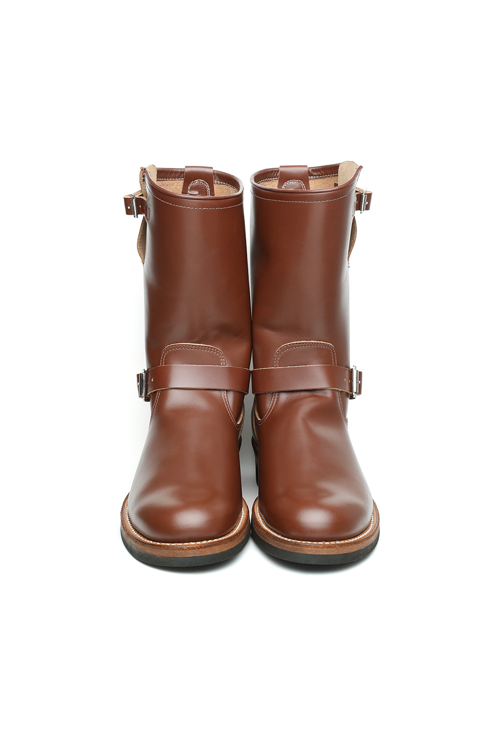 Lot.269SP Steerhide Engineer Boots -Brown×Nickel- – ATTRACTIONS