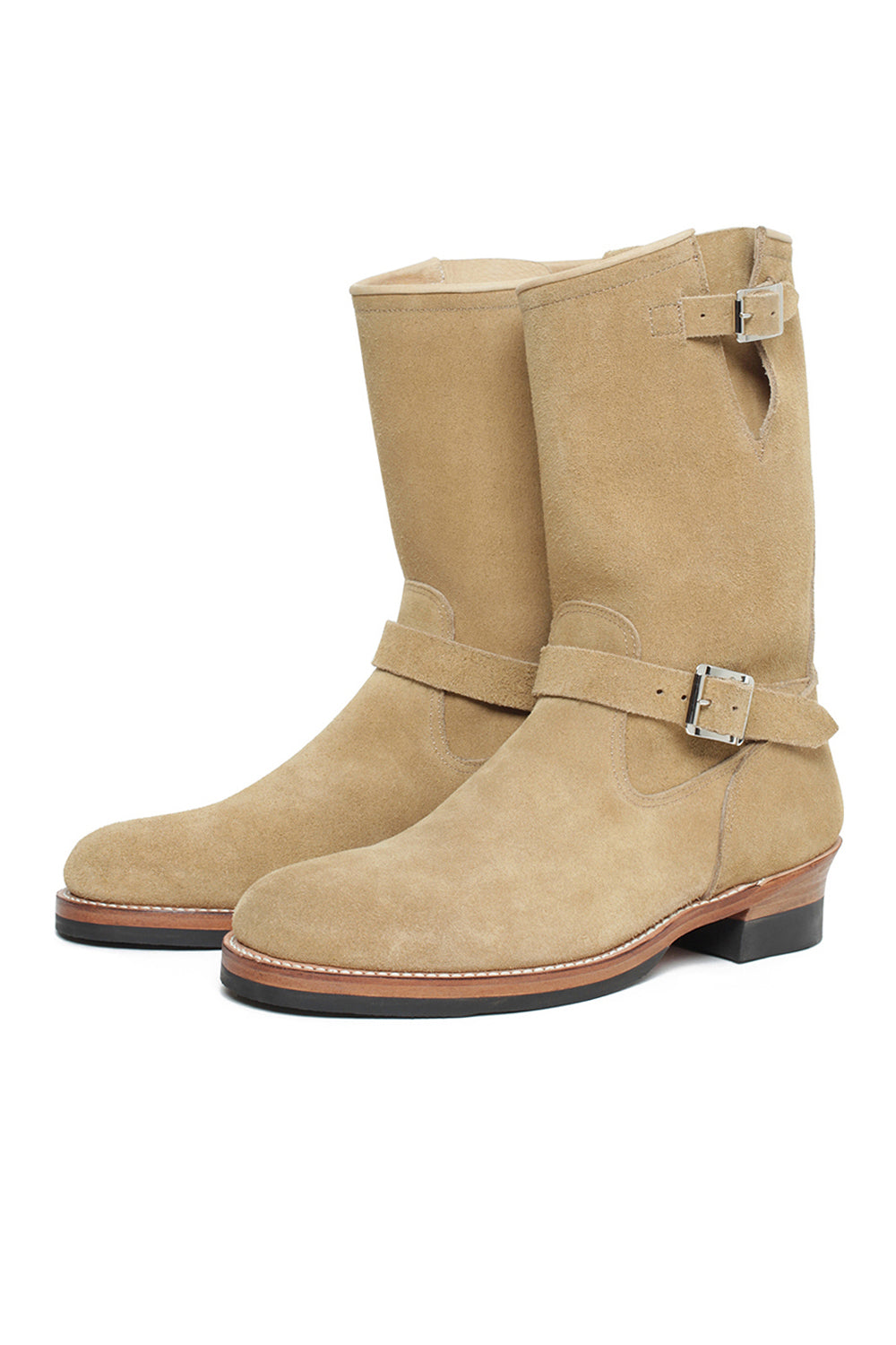 BiltBuck エンジニアブーツ ベージュ　スエード6.5D　lot329 BILTBUCK】-Restock-Lot.329 Suede Engineer Boots -Sand Beige
