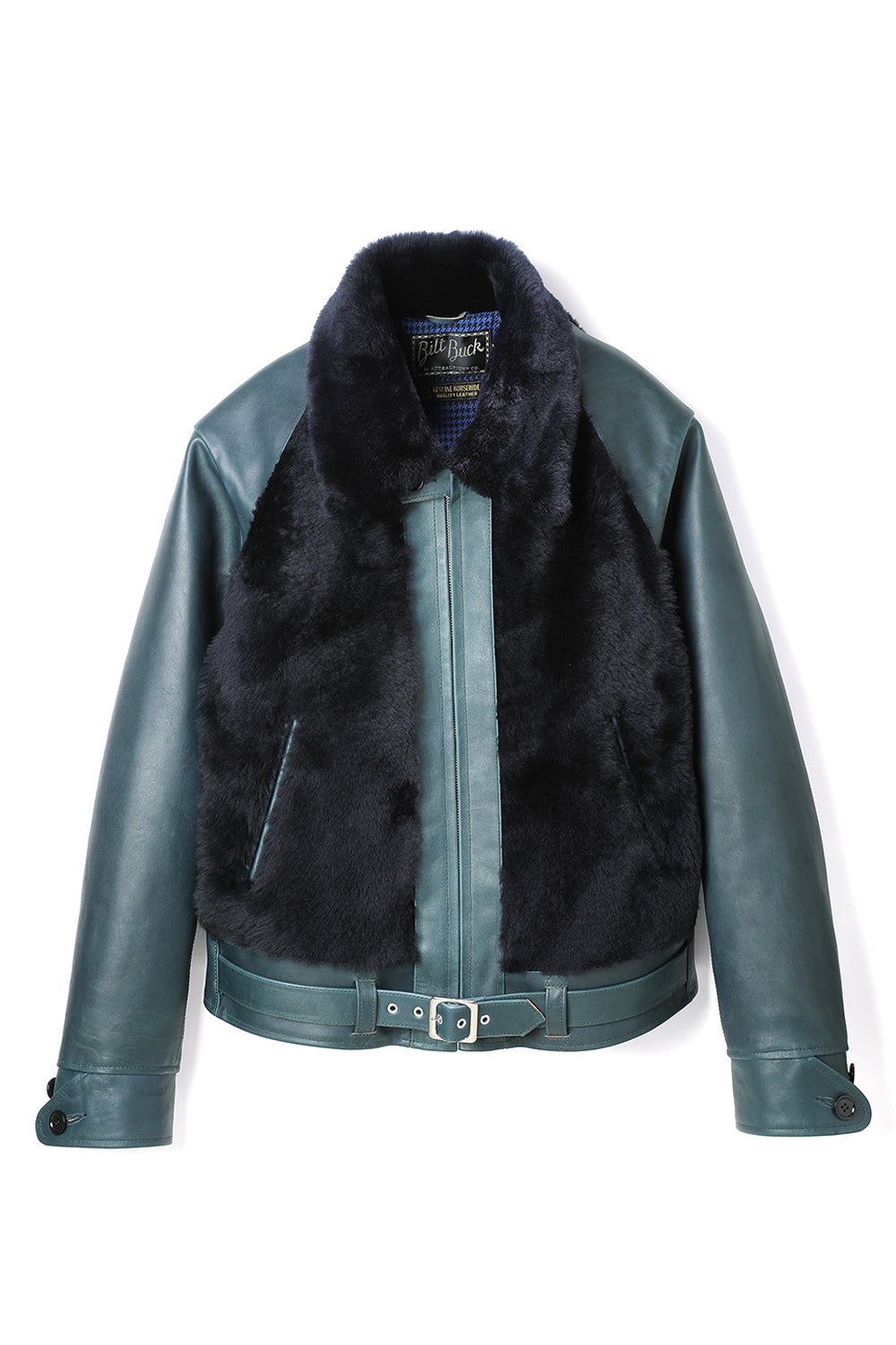 Lot.500SP Indigo Horsehide Grizzly Jacket -Indigo×Navy- – ATTRACTIONS