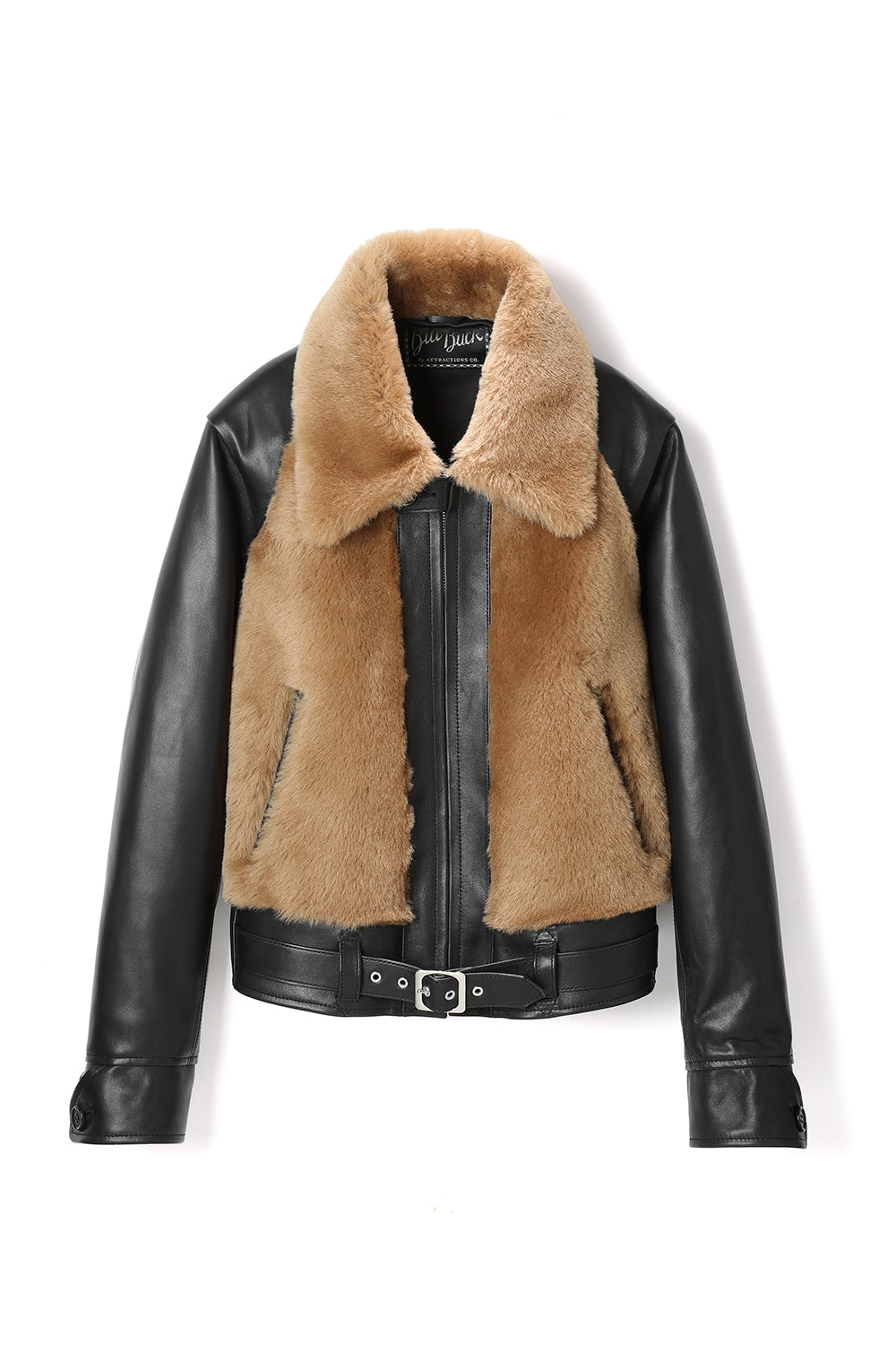 Lot.500W Queen's Grizzly Jacket - Black×Camel - – ATTRACTIONS