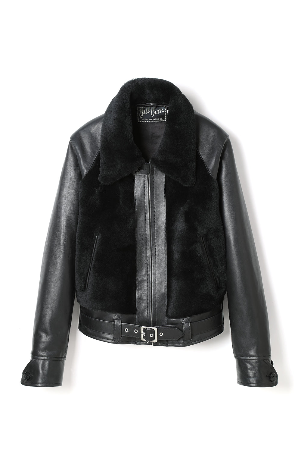 Lot.500W Queen’s Grizzly Jacket - Black×Black -