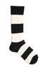 Lot.600 Boots Socks -Black × White-