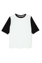 画像をギャラリービューアに読み込む, CK 2Tone Tee White×Black

