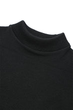 画像をギャラリービューアに読み込む, Lot.724 High Neck Sweater -Black/White-
