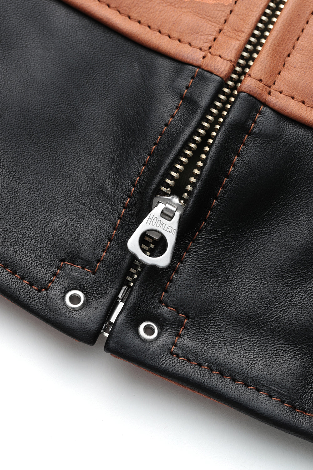 762 Horsehide A-1 Zip Jacket -Black×Brown- – ATTRACTIONS