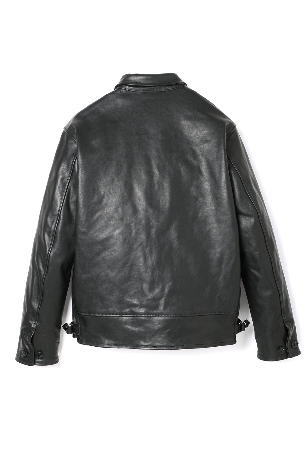 HYDE着　ブラックレオパード Lot.762 Horsehide A-1 Zip Jacket -Black- – ATTRACTIONS