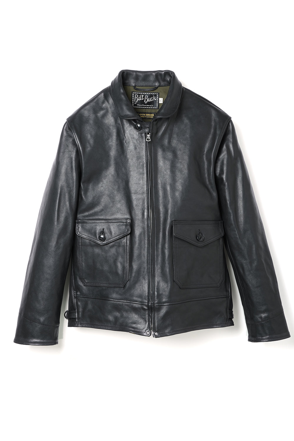 Lot.762 Horsehide A-1 Zip Jacket -Black- – ATTRACTIONS