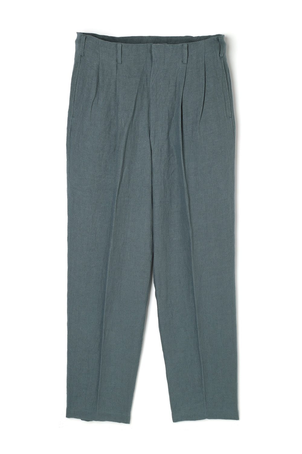 Lot.779 Double Pleats Linen Trousers -Gray-