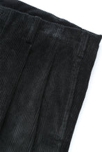 画像をギャラリービューアに読み込む, Lot.798 Double Pleats Corduroy Trousers -Black-

