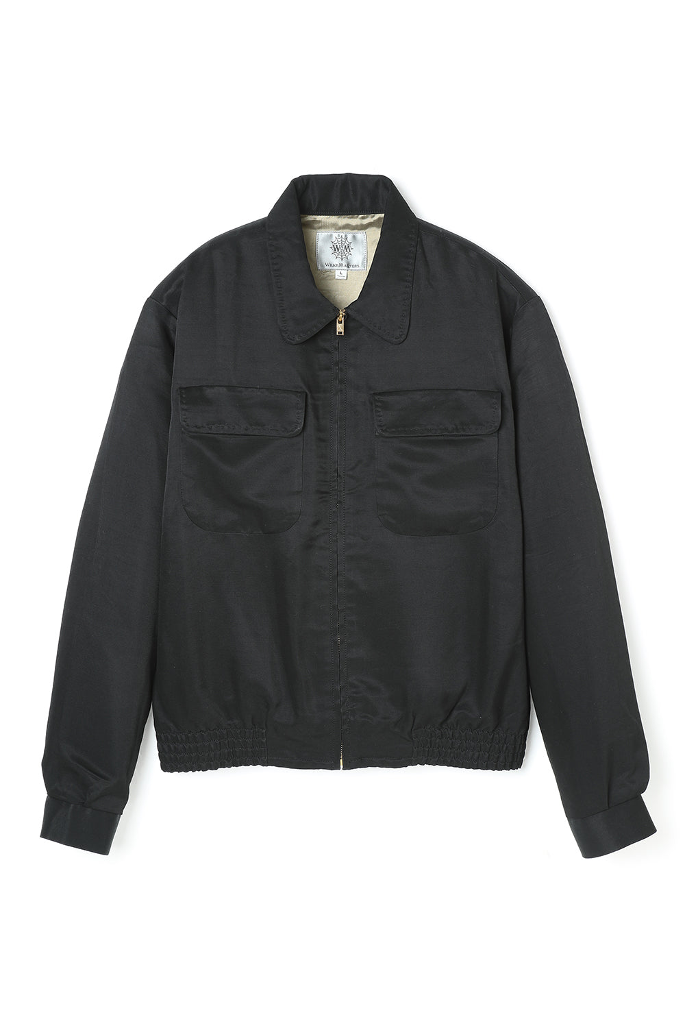 Lot.817 Heavy Rayon Gabardine Blouson -Black-