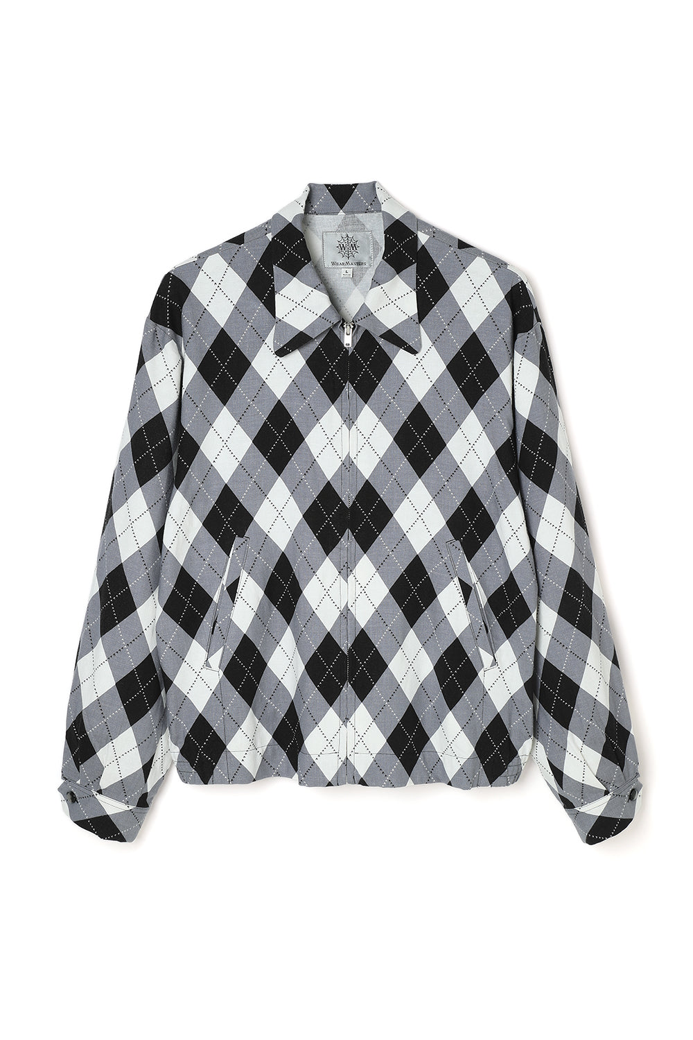 Lot.819 Argyle Blouson -Black x White-