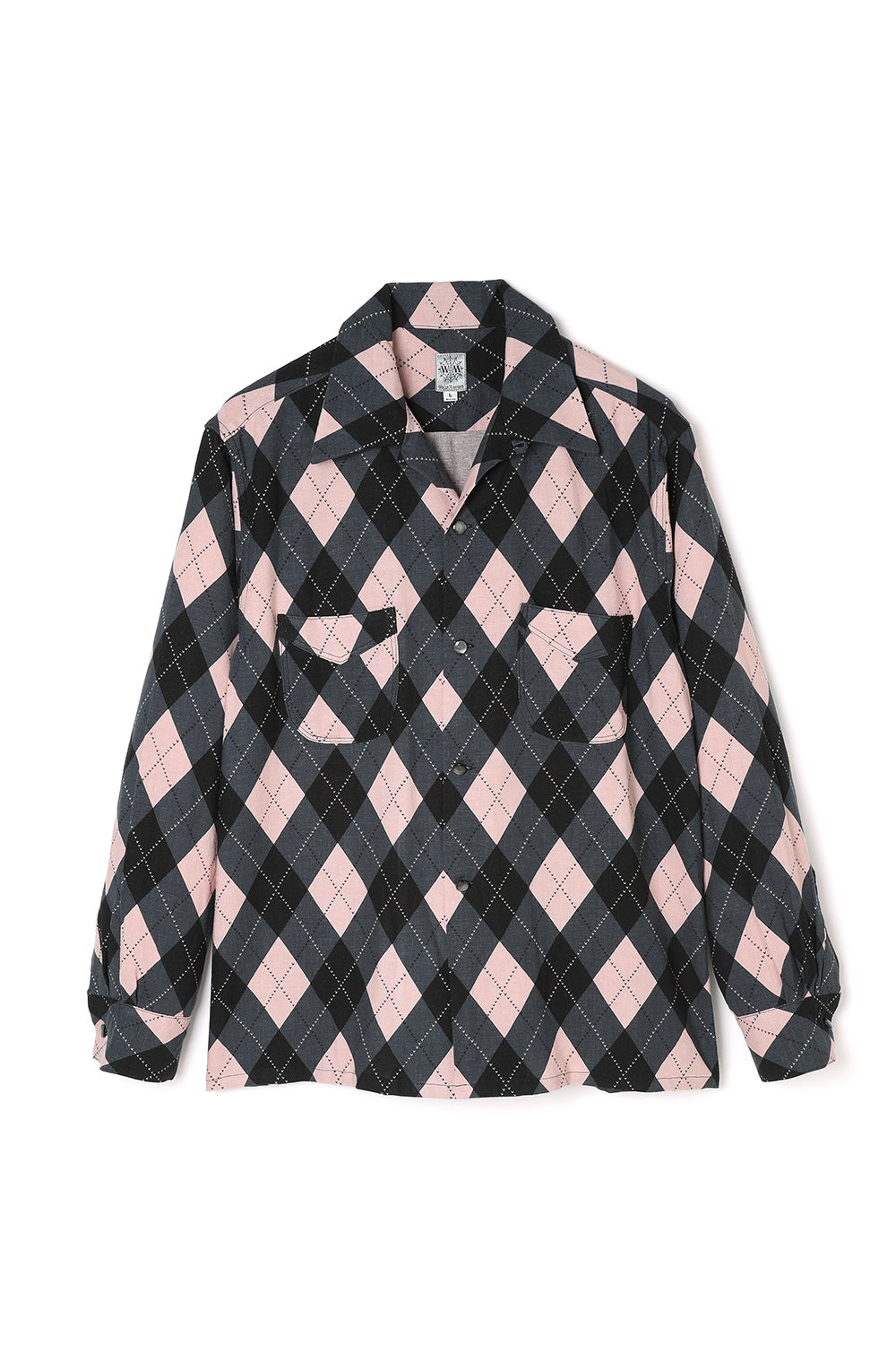 Lot.820 Argyle L/S Shirt -BlackxPink-