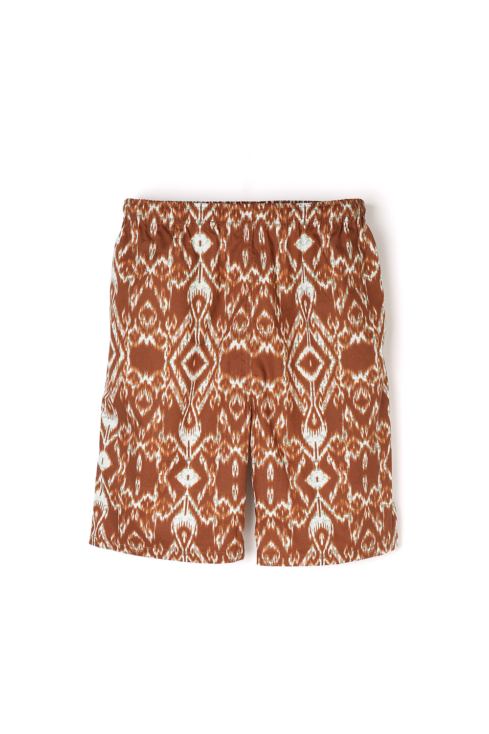 Lot.827 Tribal Cotton Shorts -Brown-