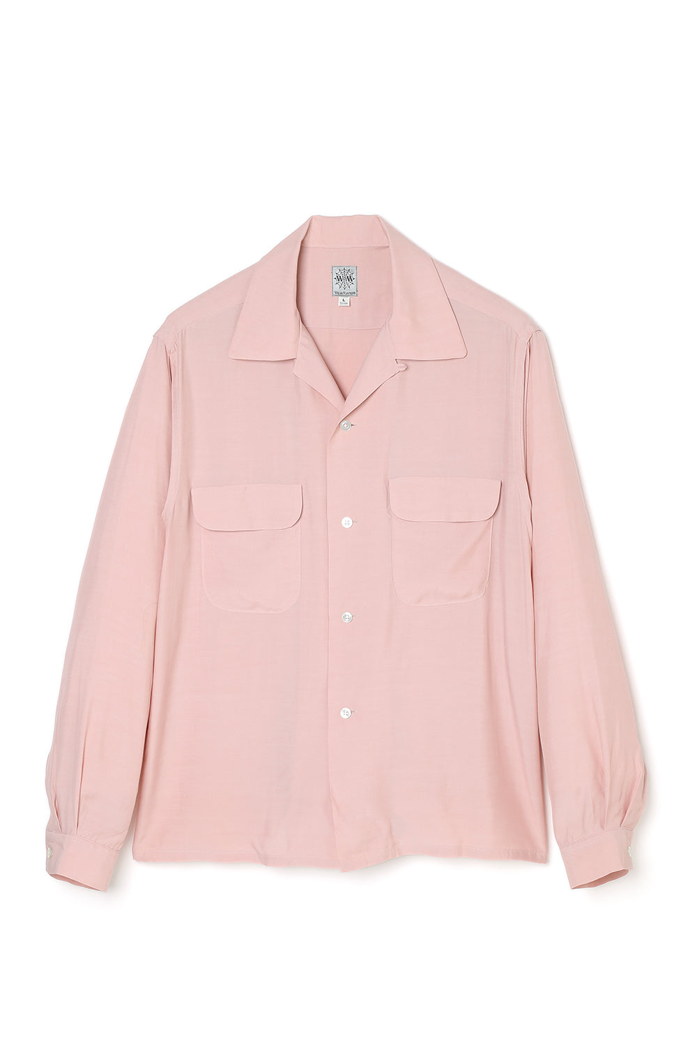 Lot.835 Flap Pocket Rayon L/S Shirt -Pink-