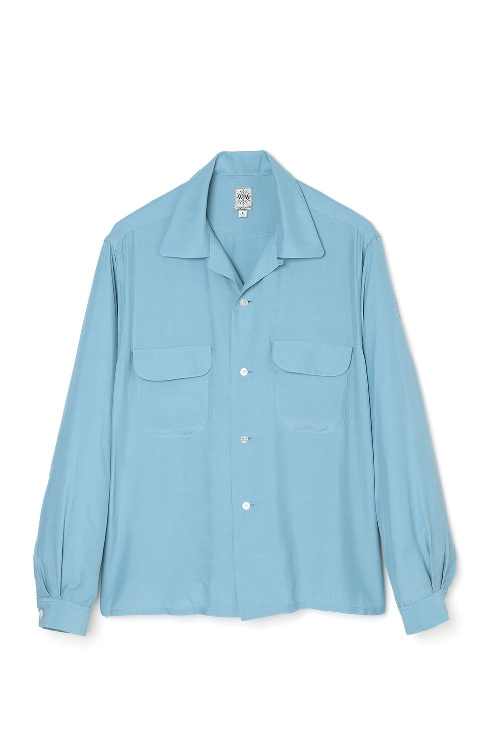 Lot.835 Flap Pocket Rayon L/S Shirt -Sax- – ATTRACTIONS