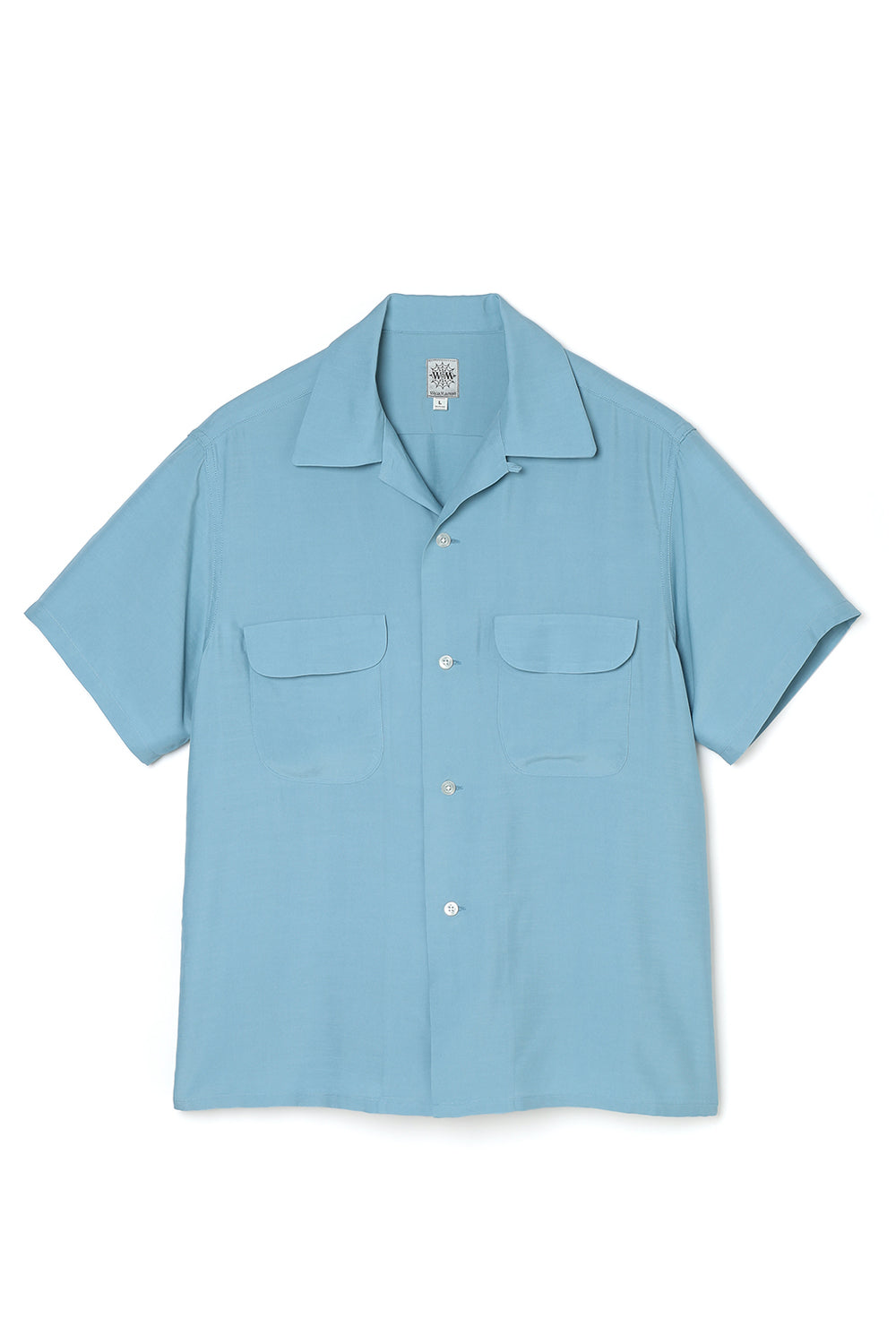 Lot.836 Flap Pocket Rayon S/S Shirt -Sax-