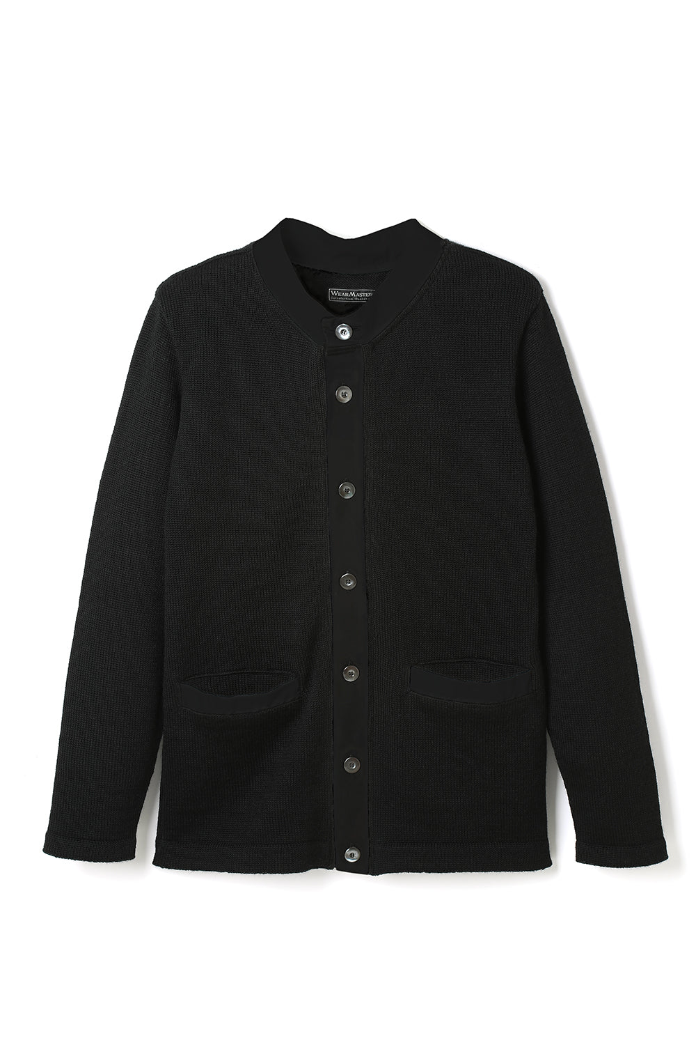 Lot.865 Combination Knit Cardigan -Black × Black-