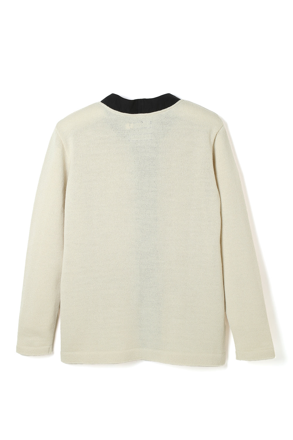 Lot.865 Combination Knit Cardigan -White × Black- – ATTRACTIONS