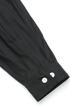 画像をギャラリービューアに読み込む, Lot.877 Flap Pocket Rayon Shirt L/S -Black-
