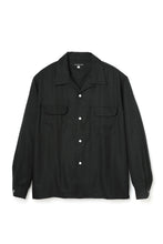 画像をギャラリービューアに読み込む, Lot.877 Flap Pocket Rayon Shirt L/S -Black-
