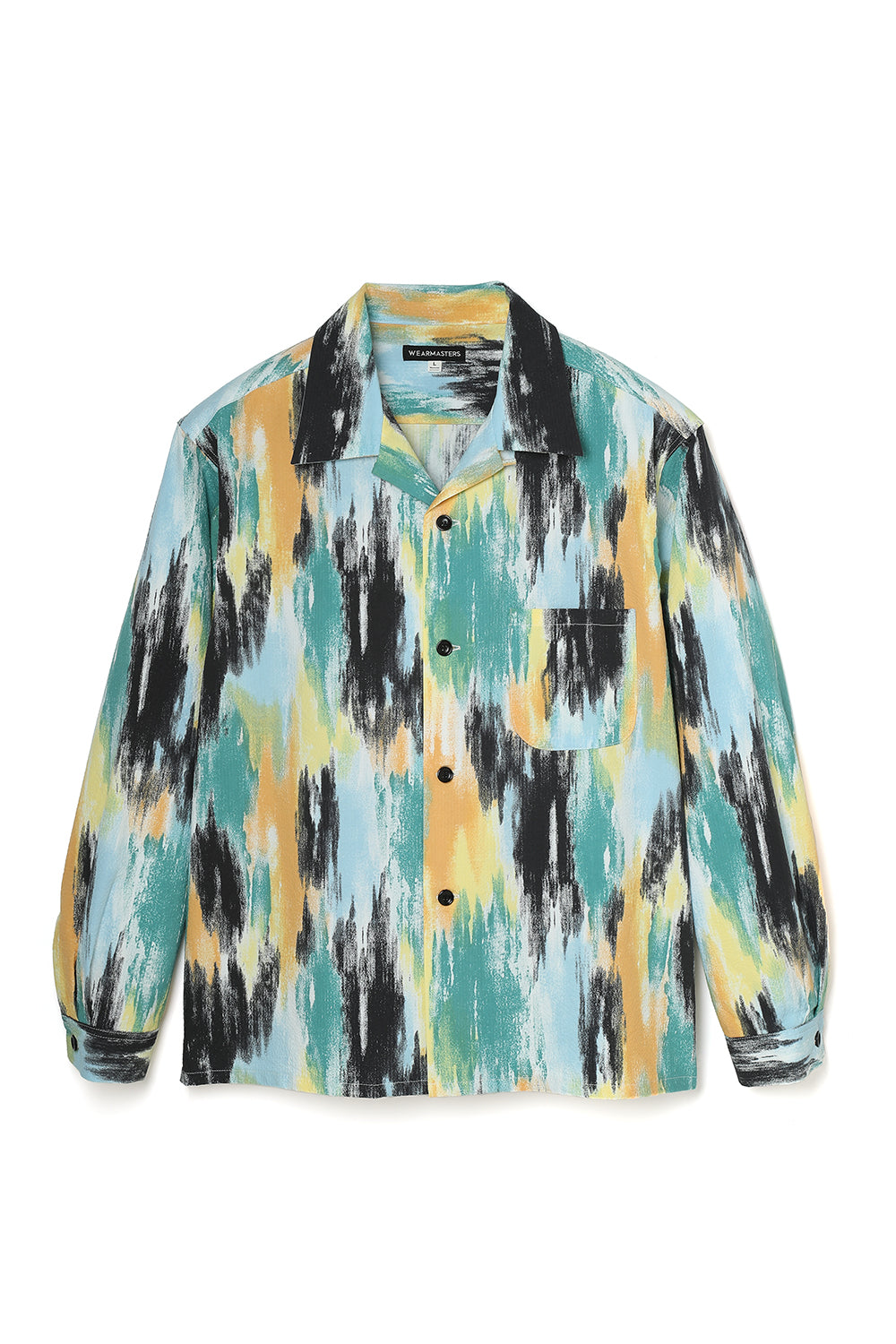Lot.879 Multi Paint Seersucker Shirt L/S -Yellow×Green-