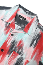 画像をギャラリービューアに読み込む, Lot.880 Multi Paint Seersucker Shirt S/S - Red×Sax -
