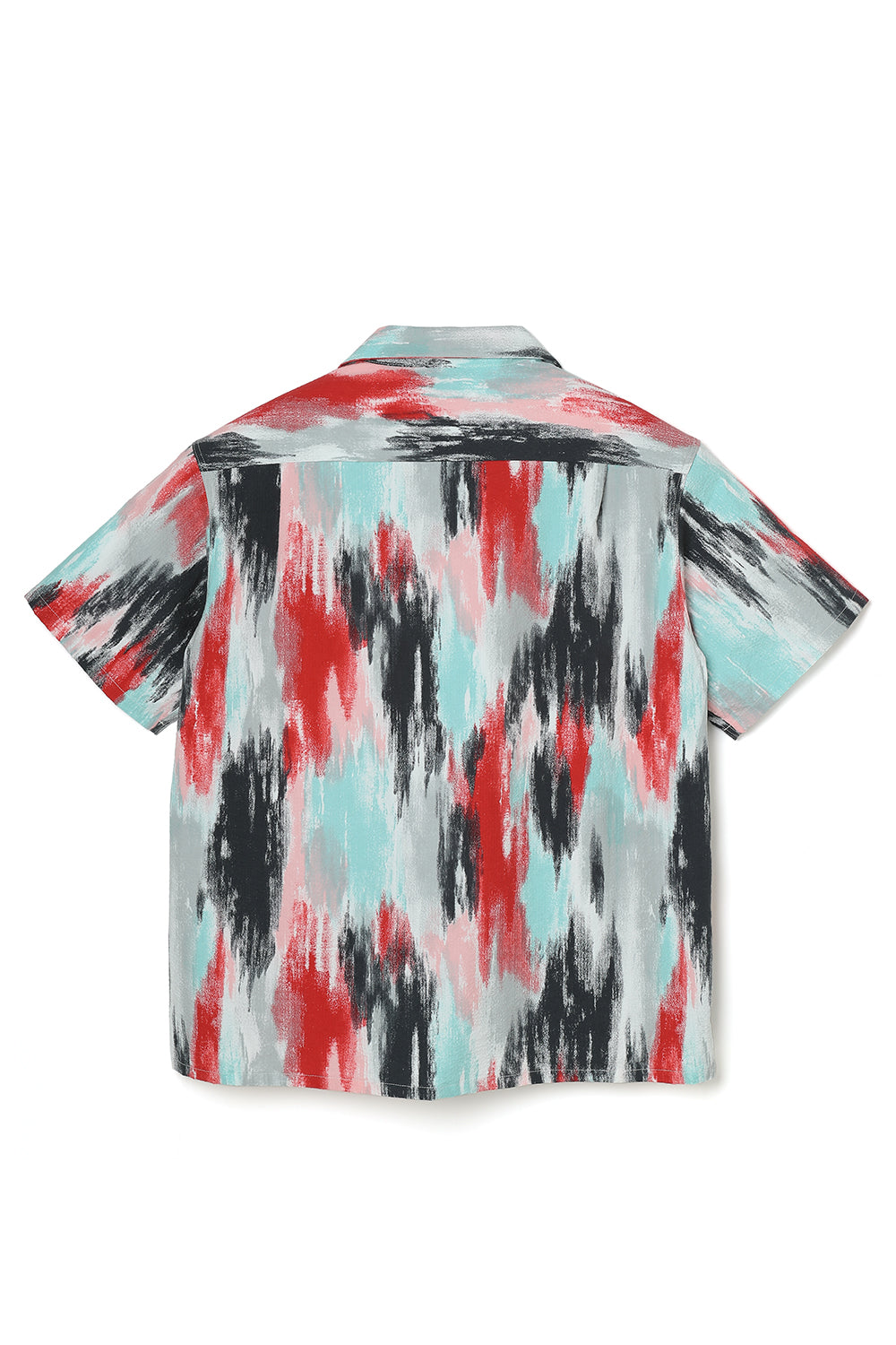 Lot.880 Multi Paint Seersucker Shirt S/S - Red×Sax