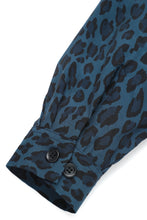 画像をギャラリービューアに読み込む, Lot.903 Leopard Shirt -Navy-
