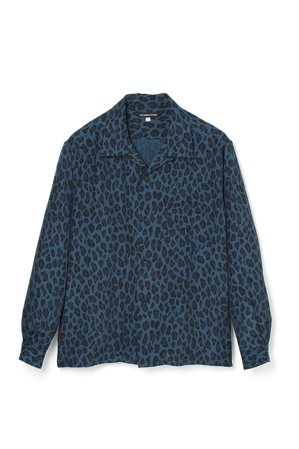 Lot.903 Leopard Shirt -Navy-