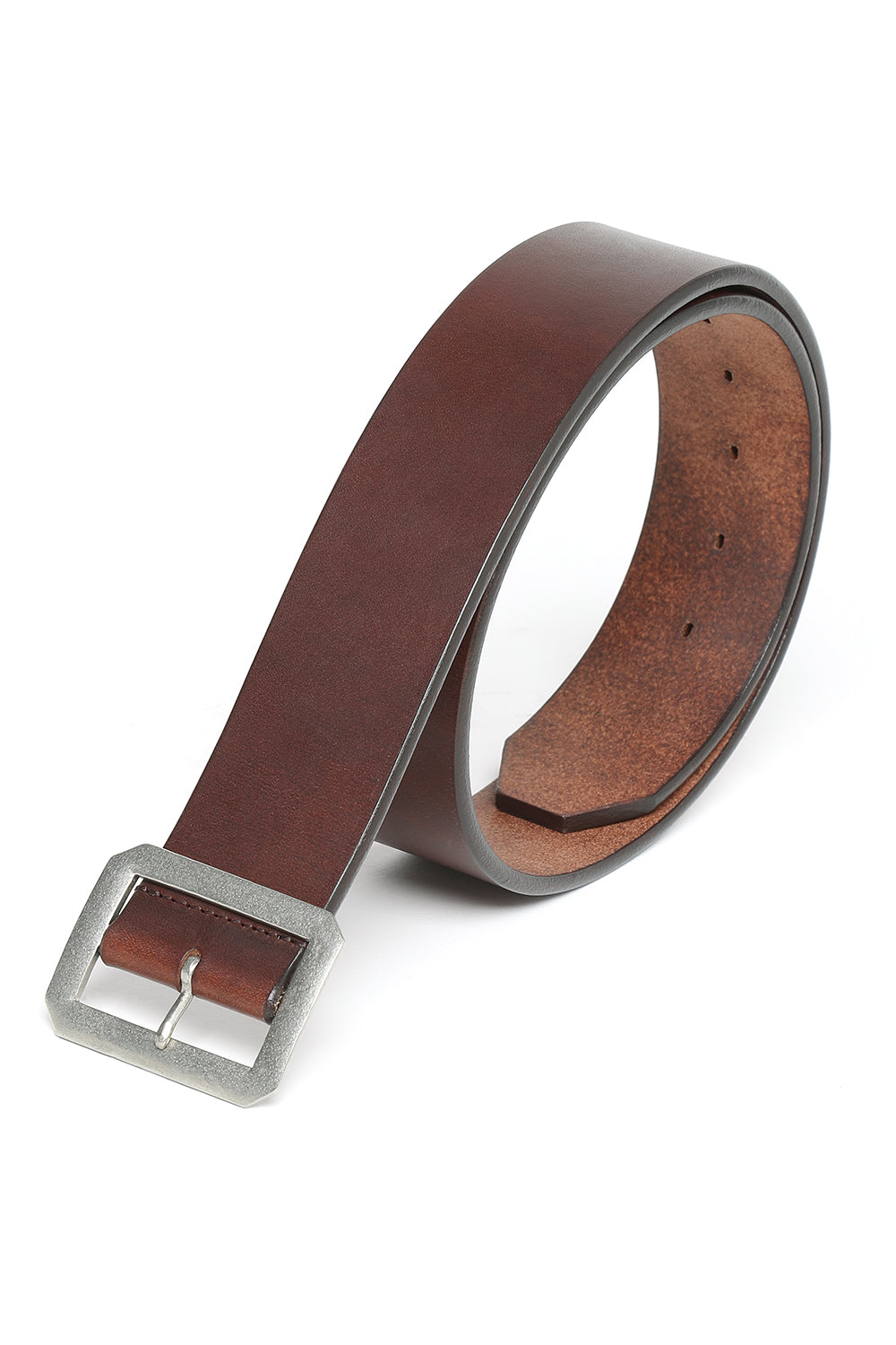 Lot.908 Garrison Belt -Brown×Nickel- – ATTRACTIONS