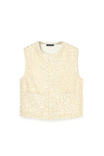 画像をギャラリービューアに読み込む, Animal Print Vest White Leopard
