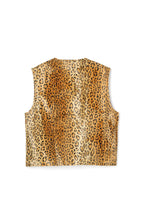 画像をギャラリービューアに読み込む, Animal Print Vest Yellow Leopard
