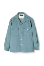 画像をギャラリービューアに読み込む, Corduroy Western Shirt Turquoise
