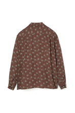 画像をギャラリービューアに読み込む, Box Pattern Rayon Shirt Brown
