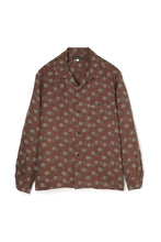 画像をギャラリービューアに読み込む, Box Pattern Rayon Shirt Brown
