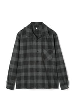 画像をギャラリービューアに読み込む, Checked Nep Twill Shirt Black
