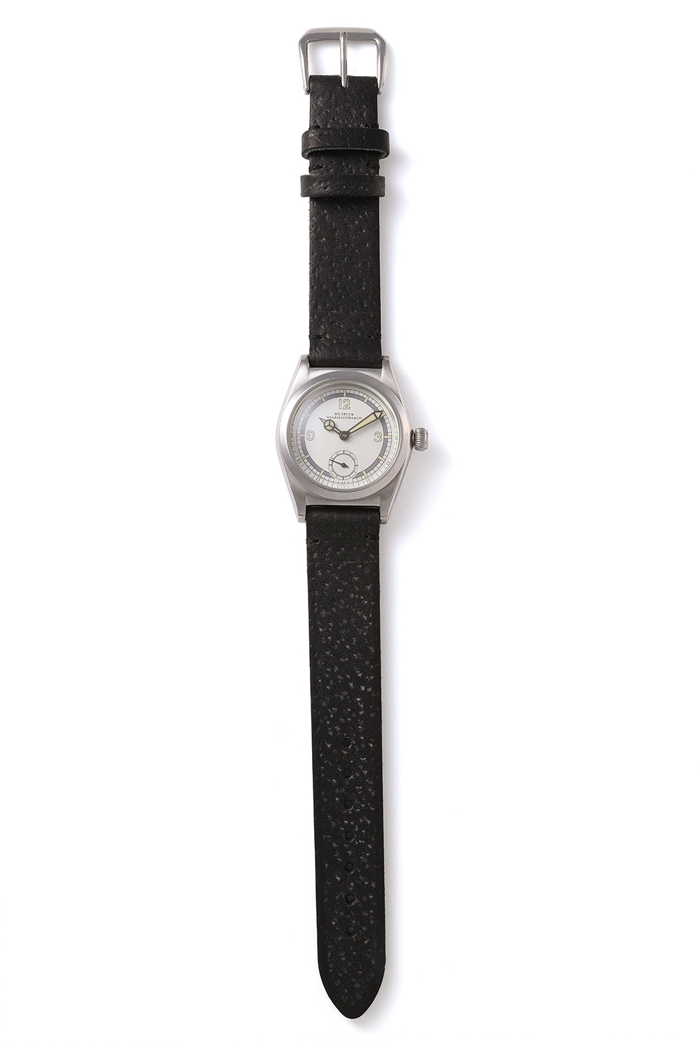 Lot.985 Gal Emboss Strap Wristwatch ”ROUNDBUCK” -Silver-