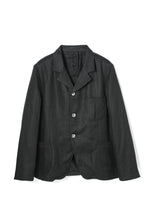 画像をギャラリービューアに読み込む, A20040 Classical Linen Tailored Jacket -Black-
