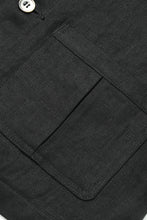 画像をギャラリービューアに読み込む, A20041 Classical Linen Vest -Black-
