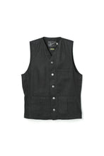画像をギャラリービューアに読み込む, A20041 Classical Linen Vest -Black-
